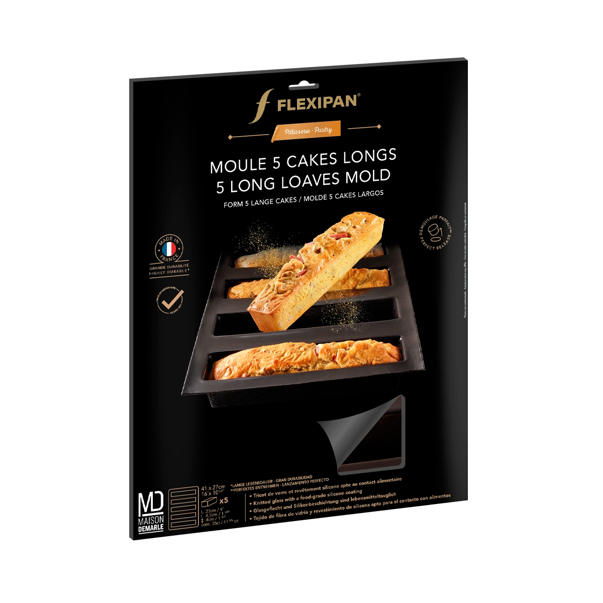 Moule 5 Cakes Longs - Moule silicone français - Flexipan® – Boutique  officielle Flexipan®
